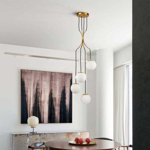 Multi Globe Pendant Light 4 Light