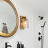 Modern Brass Wall Sconces Double Glass Shade Wall Light