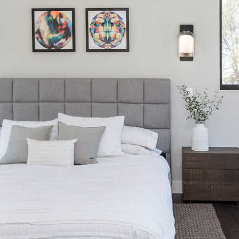 Modern Farmhouse Wall Sconces Glass Bell Shade Wall Light