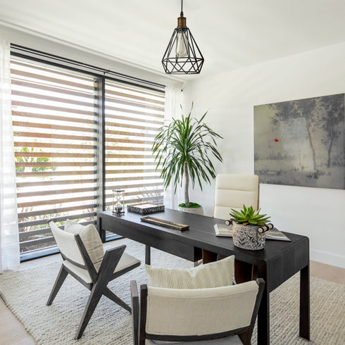 Farmhouse Plug-in Pendant Light Polygon Cage Shade