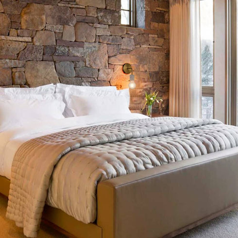 Set of 2 Brushed Brass Metal with White Marble Wall Light Fixture for Bedroom