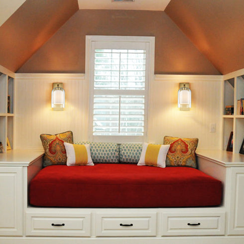 Modern Brass Wall Sconces Clear and Milky Glass Shades