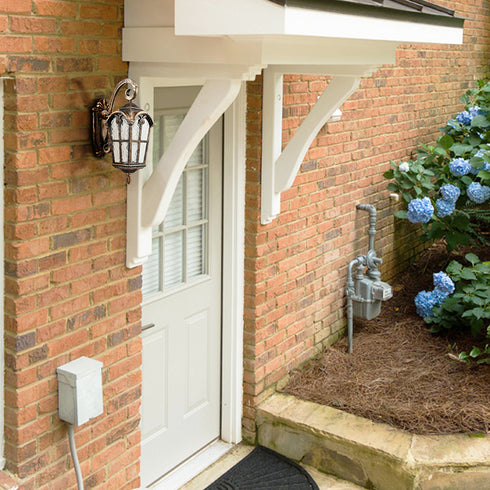 Outdoor Wall Light Waterproof Exterior Wall Lantern Brass with Rust