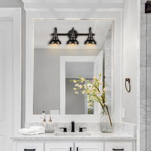 Farmhouse Bath Vanity Wall Light 3-Light Barn Sconce Oil Rubbed Bronze