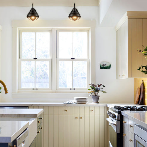 Vintage Gooseneck Barn Light Wall Sconces Oil Rubbed Bronze 2-Pack