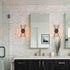 Industrial Starburst Wall Sconce 2-Light Black Wall Lights