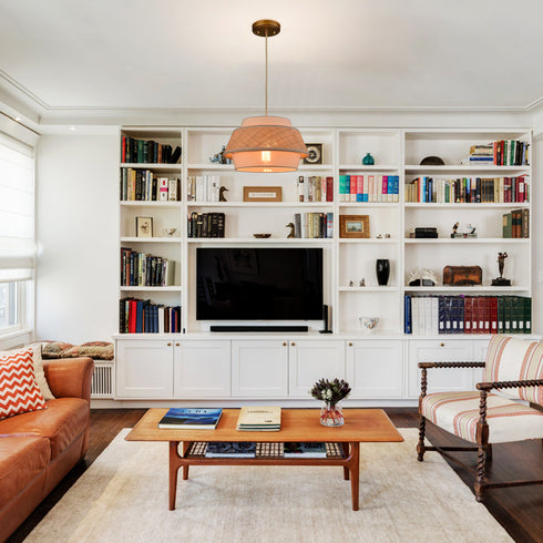 Gold Pendant Light Boho Hanging Light for Bedroom Living room