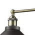 Industrial Antique Bronze Wall Sconce 2-Light Metal Fixture