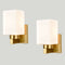 2-Pack Brass Wall Sconce Modern Bathroom Vanity Light