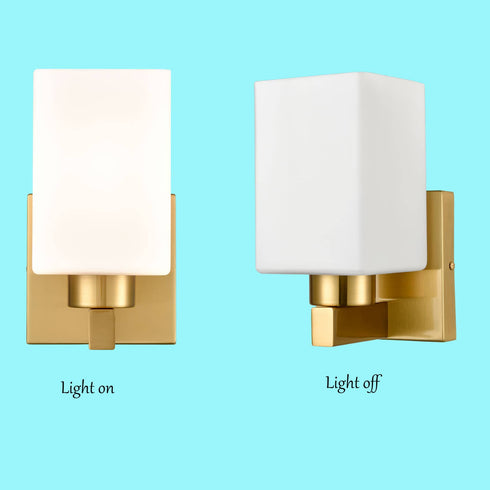 2-Pack Brass Wall Sconce Modern Bathroom Vanity Light