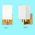 2-Pack Brass Wall Sconce Modern Bathroom Vanity Light