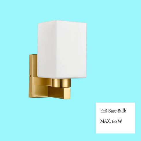 2-Pack Brass Wall Sconce Modern Bathroom Vanity Light