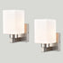 2-Pack Brushed Nickel Wall Sconce Modern Bathroom Vanity Light
