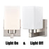 2-Pack Brushed Nickel Wall Sconce Modern Bathroom Vanity Light