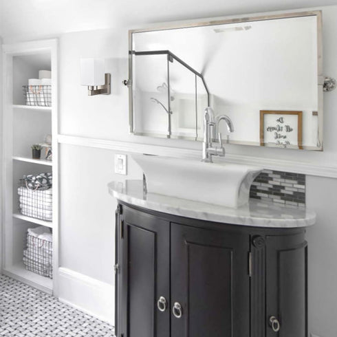 2-Pack Brushed Nickel Wall Sconce Modern Bathroom Vanity Light