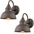 2-Pack Farmhouse Indoor/Outdoor Wall Sconce Metal Barn Light