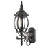 2-Pack Industrial Wall Light Waterproof Exterior Sconce Matte Black