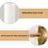 Venice 2-Pack Modern Gold Wall Sconces 2-Light Vanity Light,Milky White Glass