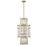 Rohe 8-Light Pendant in Warm Brass
