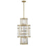 Rohe 8-Light Pendant in Warm Brass