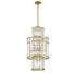 Rohe 8-Light Pendant in Warm Brass