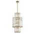 Rohe 8-Light Pendant in Warm Brass