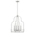 Diplomat 4-Light Pendant in Satin Nickel
