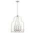 Diplomat 4-Light Pendant in Satin Nickel
