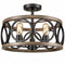 Bagheria 3-Light Ceiling Light Drum Shade Ceiling Light Fixtures Rustic Chandelier