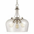 3-Light Modern Pendant Light Industrial Clear Glass Pendant Lighting