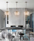 3-Light Modern Pendant Light Industrial Clear Glass Pendant Lighting