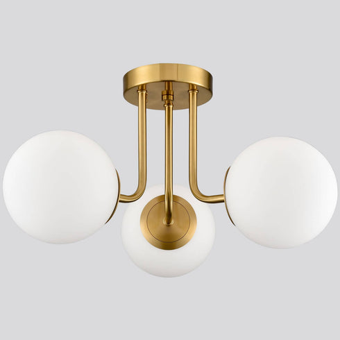 Modern Globe Ceiling Light - 3 Light
