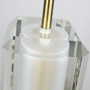 Crystal Pendant Light Fixture Adjustable Hanging Lamp