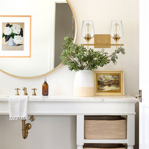 Modern Bathroom Wall Sconces Vanity Brass Wall Sconce