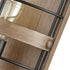 Farmhouse Metal Wall Sconce 1-Light Cage Wood Grain Wall Light
