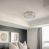 4-Light Crystal Flush Mount Ceiling Light Modern Gold Ceiling Light