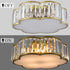 4-Light Crystal Flush Mount Ceiling Light Modern Gold Ceiling Light