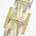 4-Light Crystal Wall Sconce Modern Gold Bathroom Light Fixtures