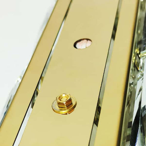 4-Light Crystal Wall Sconce Modern Gold Bathroom Light Fixtures
