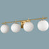 Modern White Globe Vanity Light- 4 Light