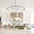 Modern 4-Light Kitchen Pendant Lighting, Brushed Nickel
