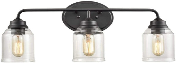 Luca Glass Wall Sconce 3-Light Wall Lighting / Vanity Lights