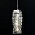Modern Small Crystal Pendant Light Chrome, LED 8W, 4000K