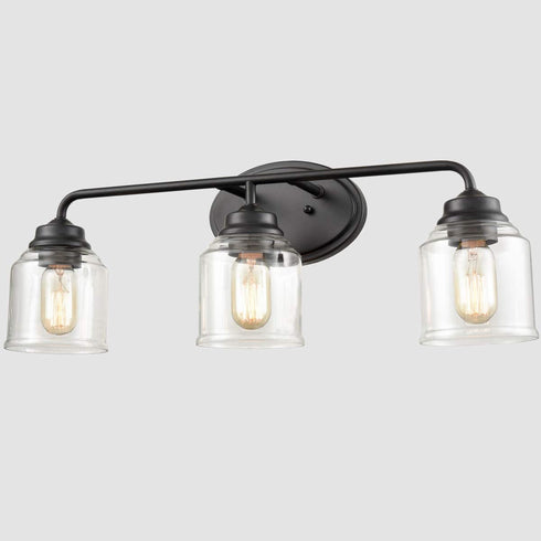 Luca Glass Wall Sconce 3-Light Wall Lighting / Vanity Lights