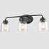Luca Glass Wall Sconce 3-Light Wall Lighting / Vanity Lights