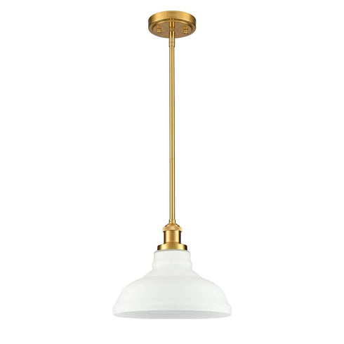 Modern Gold Pendant Light Fixture Kitchen Island with Dome Opal Glass