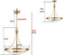 Scafati Modern Seeded Glass Pendant Light Brass Finish-3 Light