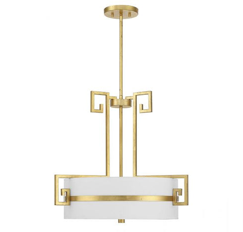 Quatrain 4-Light Pendant in True Gold