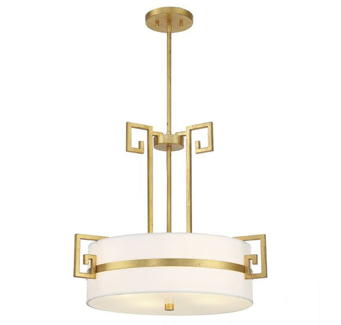 Quatrain 4-Light Pendant in True Gold