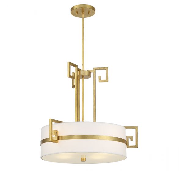 Quatrain 4-Light Pendant in True Gold